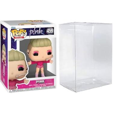 Imagem de Funko Pop! Rocks Pink Vinyl Figure #459, Trustfall Collection, with Protective Display Case