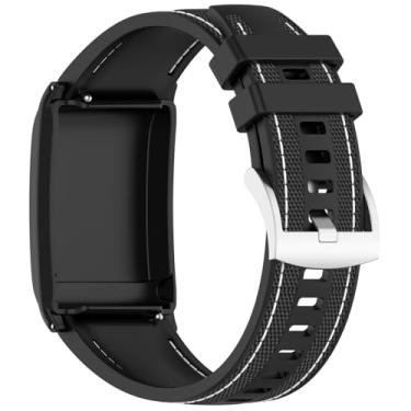 Imagem de MOTONG Pulseira de substituição compatível com WHOOP 4.0 – pulseira de silicone + nylon compatível com WHOOP 4.0 (preto)