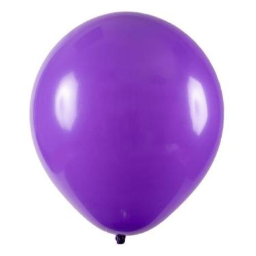 Imagem de Balão de Festa Redondo Profissional Látex Liso - Roxo - Art-Latex - Ri