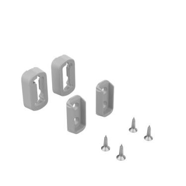 Imagem de Suporte Lateral para Cabideiro Linha Vesto Rometal, Cromo Acetinado, T