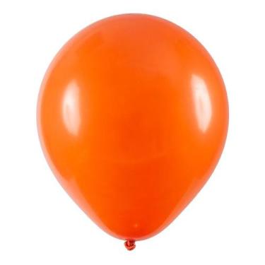 Imagem de Balão de Festa Redondo Profissional Látex Liso - Tangerina - Art-Latex