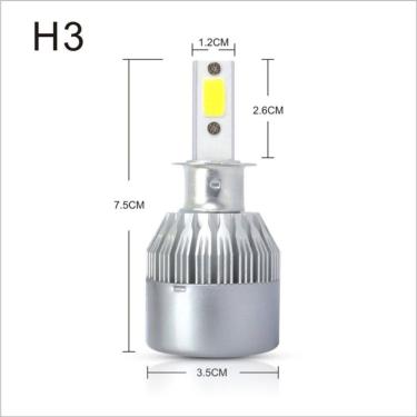 Imagem de Par Super Led Mini 20000lumens H1 H3 H7 H4 H11 Hb4 Hb3 6500k