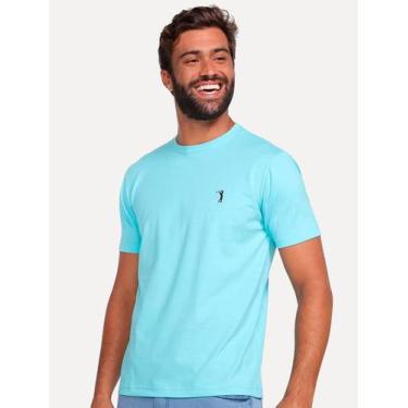 Imagem de Camiseta Aleatory Masculina Dark Grey Icon Azul Celeste, S/P