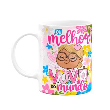 Imagem de Caneca dos Avós Cartoon - A melhor vovó do mundo - M8
