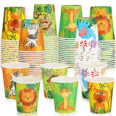 Imagem de Copos de papel Amyhill 9 onças/270 ml para crianças com impressão de a