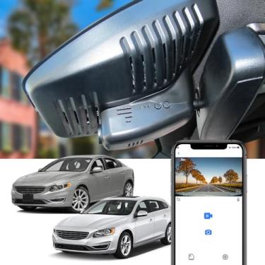 Imagem de Fitcamx Câmera veicular 4K adequada para Volvo S60 2010-2018 T5 inscrição dinâmica R-Design Platinum (2ª geração), visual OEM, vídeo UHD 2160P, WiFi e aplicativo integrados, sensor G de gravação em