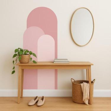 Imagem de Adesivo Decorativo Arco Geométrico Boho Autocolante Infantil - Belo Pa