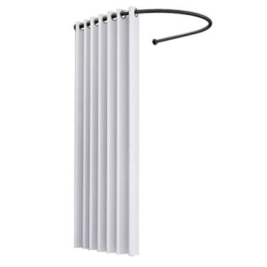 Imagem de Loja de roupas portátil em forma de U, provador, quarto de vestir em U para espaço privado, fácil de instalar para shopping center, loja de roupas de escritório