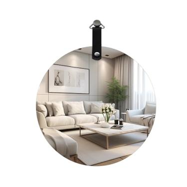 Imagem de ESPELHO SLIM REDONDO 45CM C/ALÇA PRETA