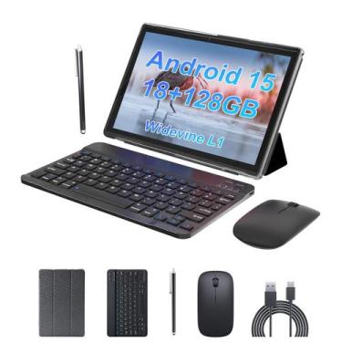 Imagem de Tablet Android 15 de 10,1 polegadas 18 GB de RAM 128 GB ROM 2 TB Expan