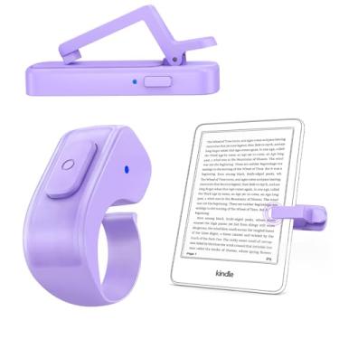 Imagem de DATAFY [Compatível com capas] Anel virador de página de controle remoto para Kindle Paperwhite Oasis Scribe Kobo eReaders, controles remotos de câmera de vídeo, clique para iPad iPhone Tablets com