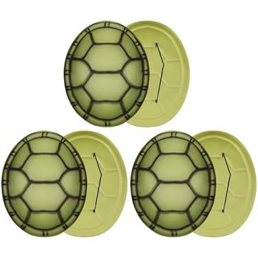 Imagem de Abaodam 6 peças de fantasia de tartaruga EVA tartaruga concha mochila adereços para fantasia de Natal Halloween cosplay tartaruga animais fantasia