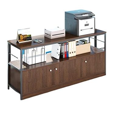 Imagem de SUNESA Suporte de impressão, prateleira, prateleira, escritório, arquivo, armário, mesa, prateleira, armazenamento, mesa, impressora, gabinete, mesa, impressora (cor: B-121 * 30 * 78)