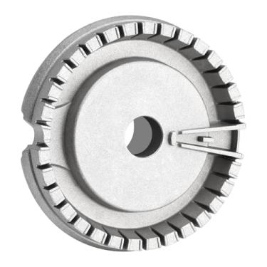 Imagem de Substituição do queimador de fogão a gás WB16X24722 atualizado - base de queimador de superfície extra grande compatível com GE e Haier, peça de substituição número 4454597 PS11726674 AP5986249