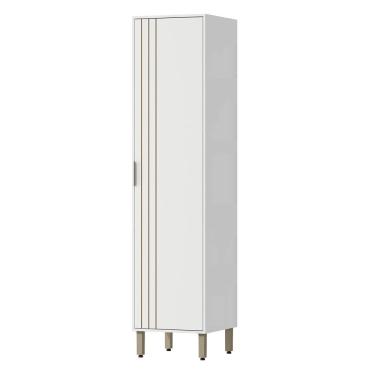 Imagem de Paneleiro 1 Porta Ripada 49 cm MDP GLOR PGL02 Branco Neve MXM