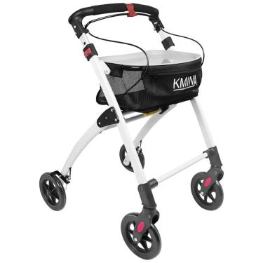 Imagem de Andador Adulto Idoso com Assento, Suporta até 136 Quilos, KMINA PRO, Branco