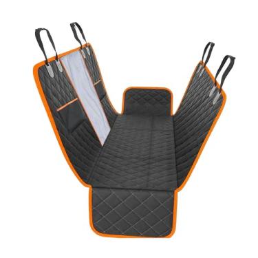 Imagem de Smouatou Capa de assento de carro para cachorro para banco traseiro, protetor de assento traseiro para animais de estimação com janela de malha, nova rede portátil antiderrapante para cães, adequada