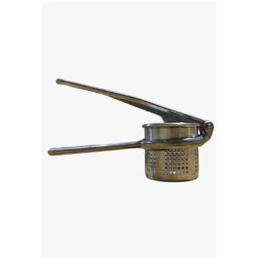 Imagem de Espremedor Amassador Batatas Legumes Purê Alumínio 22cm Prateado