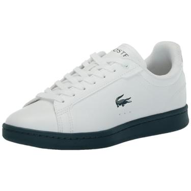 Imagem de Lacoste Tênis infantil unissex Carnaby Pro (Edição aposentada), Branca/Dk Grn, 17