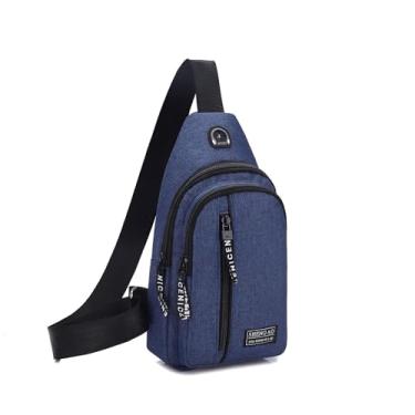 Imagem de Mochila de ombro, bolsa mensageiro, ajustável, portátil, masculina, caminhada, esportes, Multicolorido 8, Large, Estilo 8