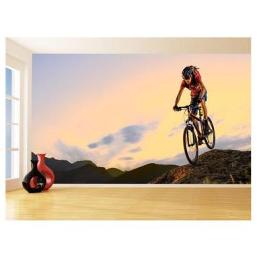 Imagem de Papel De Parede Mountain Bike Ar Livre Passeio 3,5M Aca37 - Você Decor