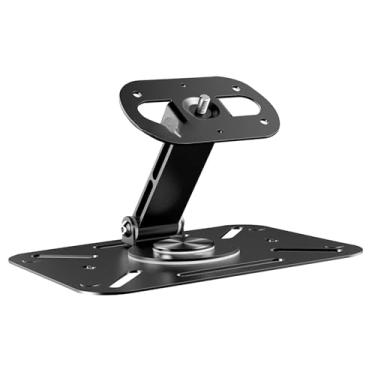 Imagem de Ysyqkn Suporte Dobrável para Mesa, Parede Ou Teto, com Ajuste de ângulo E Encaixe para Parafuso de 1/4", Ideal para Home Theater E Escritório, Preto