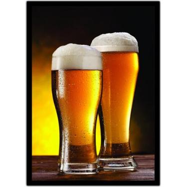 Imagem de Quadro Decorativo Cerveja Bebidas Gourmet Bar Churrasco G01 - Vital Qu