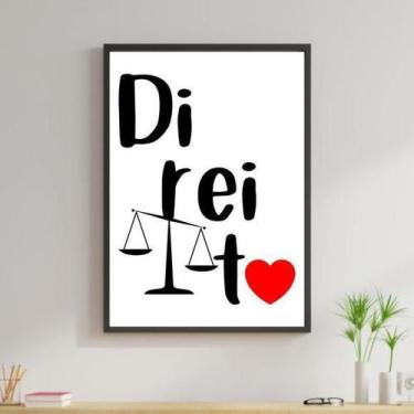 Imagem de Quadro Profissões - Direito 33X24Cm - Com Vidro - Quadros On-Line