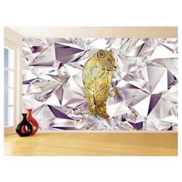 Imagem de Papel De Parede Animais Pop Art Leoa Colorido 3,5M Pxa462 - Você Decor