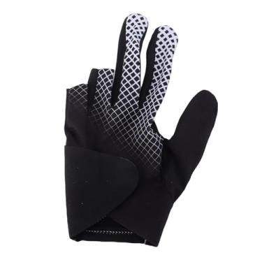 Imagem de Asixxsix Luva de Bilhar, Punho Magnético para Taco Com Design de Palma Aberta e Camada de Silicone para Maior Estabilidade e Respirabilidade, Luva Esportiva para Taco de Sinuca para (L)