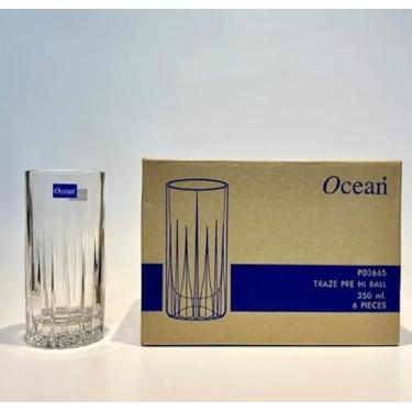 Imagem de Copo de cristal para coquetel Highball, 6 peças, design de cristal cortado