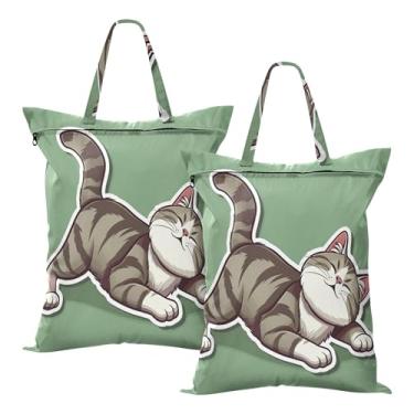 Imagem de SEHANY 2 peças de sacos grandes de lavanderia com alça, à prova d'água, bolsa de roupa para viagem e natação