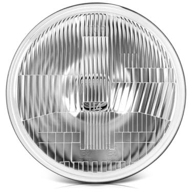 Imagem de MGLLIGHT Caixa redonda para farol de 17 cm – substituição de farol redondo com lente de vidro transparente, resistente a altas temperaturas, compatível com carro, caminhão, motocicleta, Wrangler, 1