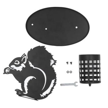 Imagem de Ainoli esquilo caneta titular preto metal lápis copo titular maquiagem escova caneta titular para mesa arquivo gabinete escritório estudo