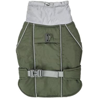 Imagem de Jaqueta térmica para cachorro em climas frios com refletivo impermeável ao vento reversível inverno protetora contra tempestades macacão de neve e colete cachorros pequenos médios grandes