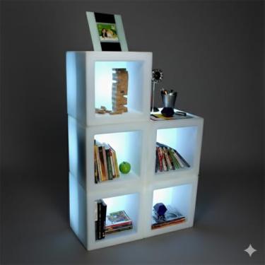 Imagem de Nicho Backlit de LED Embutido, Iluminação Traseira Indireta, Design Moderno para Banheiro e Box, Decoração de Luxo, Prateleira Flutuante