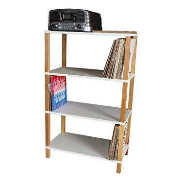 Imagem de Evolukit Estante 72 cm x 39 cm com 3 Prateleiras Branco Moderno para Sala de Estar