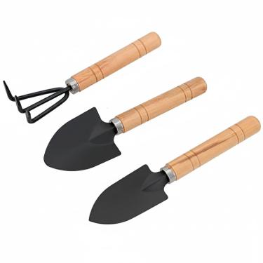 Imagem de Conjunto para Jardinagem em Casa com 3 Peças Ergonômicas para Vasos, Hortas e Canteiros