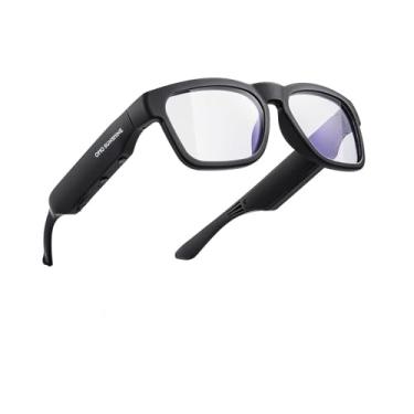 Imagem de Óculos inteligentes OhO, óculos de sol Bluetooth com MP3 de 128 GB e alto-falantes de ouvido aberto, ideais para esportes internos e externos, lentes de transição com bloqueio de luz azul, unissex.