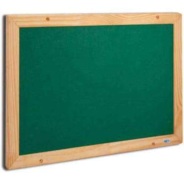 Imagem de Quadro Aviso, Cortiarte, Moldura Madeira, Feltro, Sem Cortiça, 120 cm x 90 cm