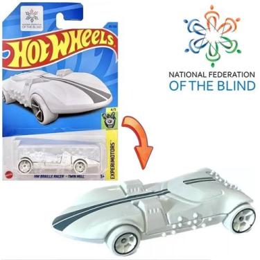 Imagem de Carrinho Hot Wheels Braille Racer Twin Mill Branco Mattel