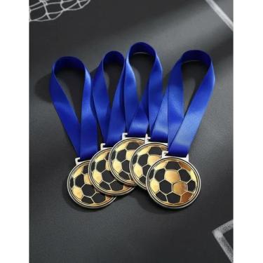 Imagem de Kit 10 Medalhas Para Futebol de Campeão para Premiação 50mm Honra ao M