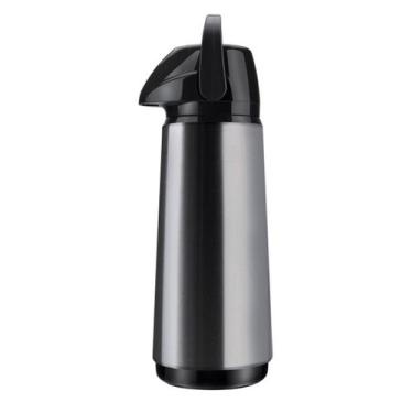 Imagem de Garrafa Térmica Air Pot Inox Slim 1,8L - Invicta, 1,8L, Cinza e Preto