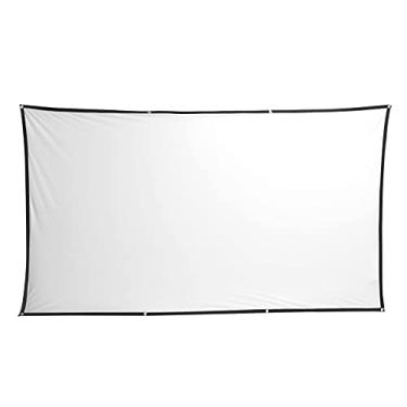 Imagem de KIMISS Tela de Projetor Portátil de Alta Definição - Mini Tela Dobrável para Filmes Em Casa, No Escritório e Ao Ar Livre - Formato 16:9 Com Configuração Fácil e Design Sem Rugas (120 polegadas