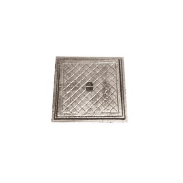 Imagem de Tampa Tampão de Chão Simples Ferro Fundido Inspeção 40x40cm