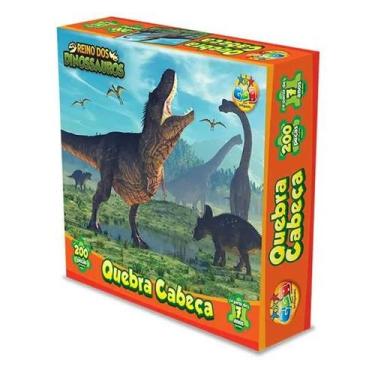 Imagem de Quebra-cabeça 200 pçs-dinossauros - GGB