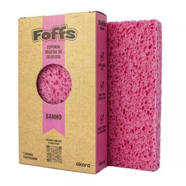 Imagem de Esponja Vegetal de Banho em Celulose - - Foffs, Rosa