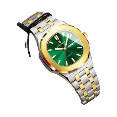 Imagem de Relógio De Quartzo Feminino Luminoso À Prova d'Água Em Aço Inoxidável,