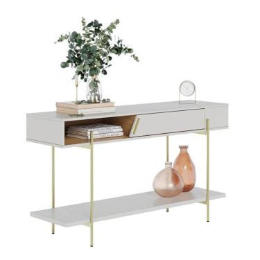 Imagem de Aparador para Sala Sena Off White Matte Freijó - Colibri