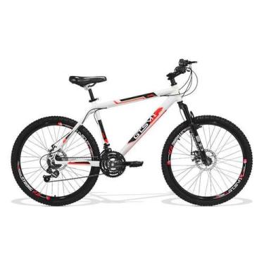 Imagem de Bicicleta 26 GTS M1 Freio a Disco 21v Suspensão Walk New, Branco, Verm